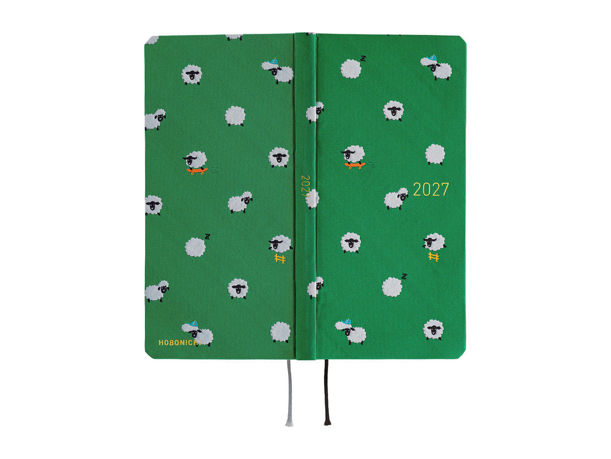 Hobonichi Techo 2027 Weeks MEGA Bow & Tie: Sheep Sheep Sheep