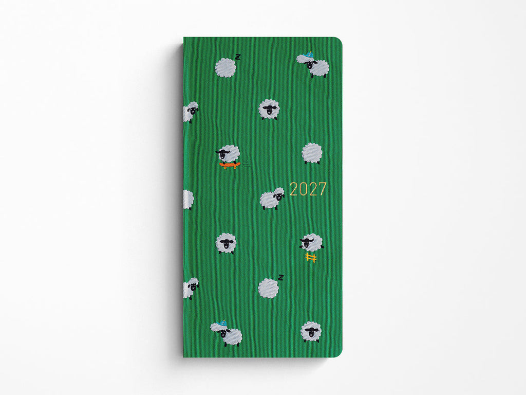 Hobonichi Techo 2027 Weeks MEGA Bow & Tie: Sheep Sheep Sheep