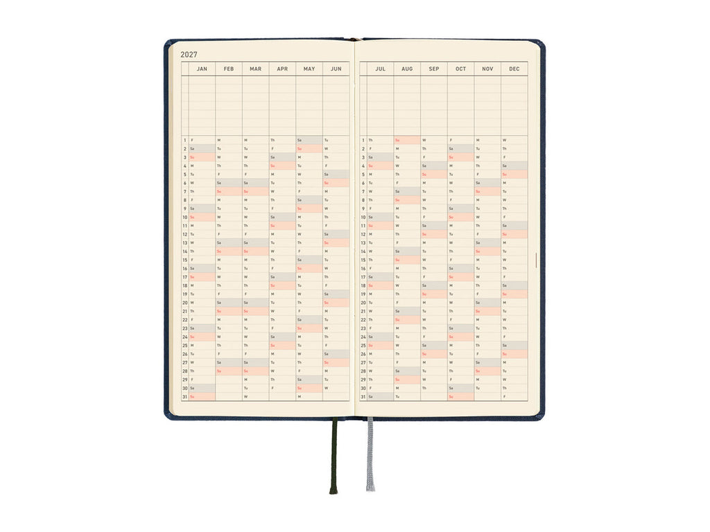 Hobonichi, Techo 2027 Weeks Colors: Midnight Blue