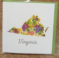 Objet d'Art - Virginia Mini Card - Grape Vineyards & Wine Country