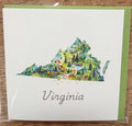 Objet d'Art - Virginia Mini Card - Virginia Pines & Wildflowers