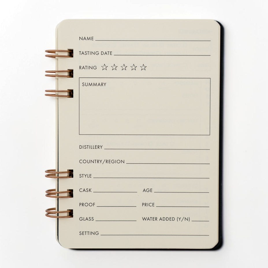 Little Bespokebooks, Signature Bourbon Tasting Logbook, Ebony