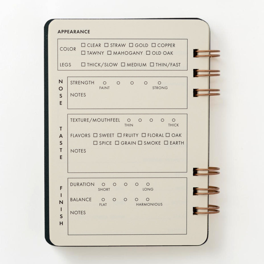 Little Bespokebooks, Signature Bourbon Tasting Logbook, Craft