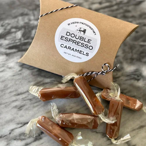 La Vache Microcreamery, 4 OZ Double Espresso Caramel