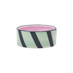 Here's How, Izzy Wine Coaster in Blue & Green Stripe