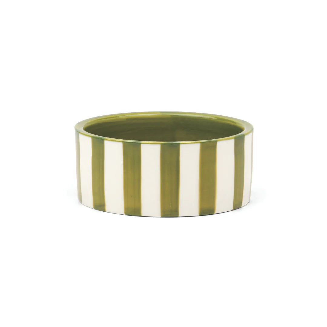 Here's How, The Izzy Wine Coaster - Green Stripe