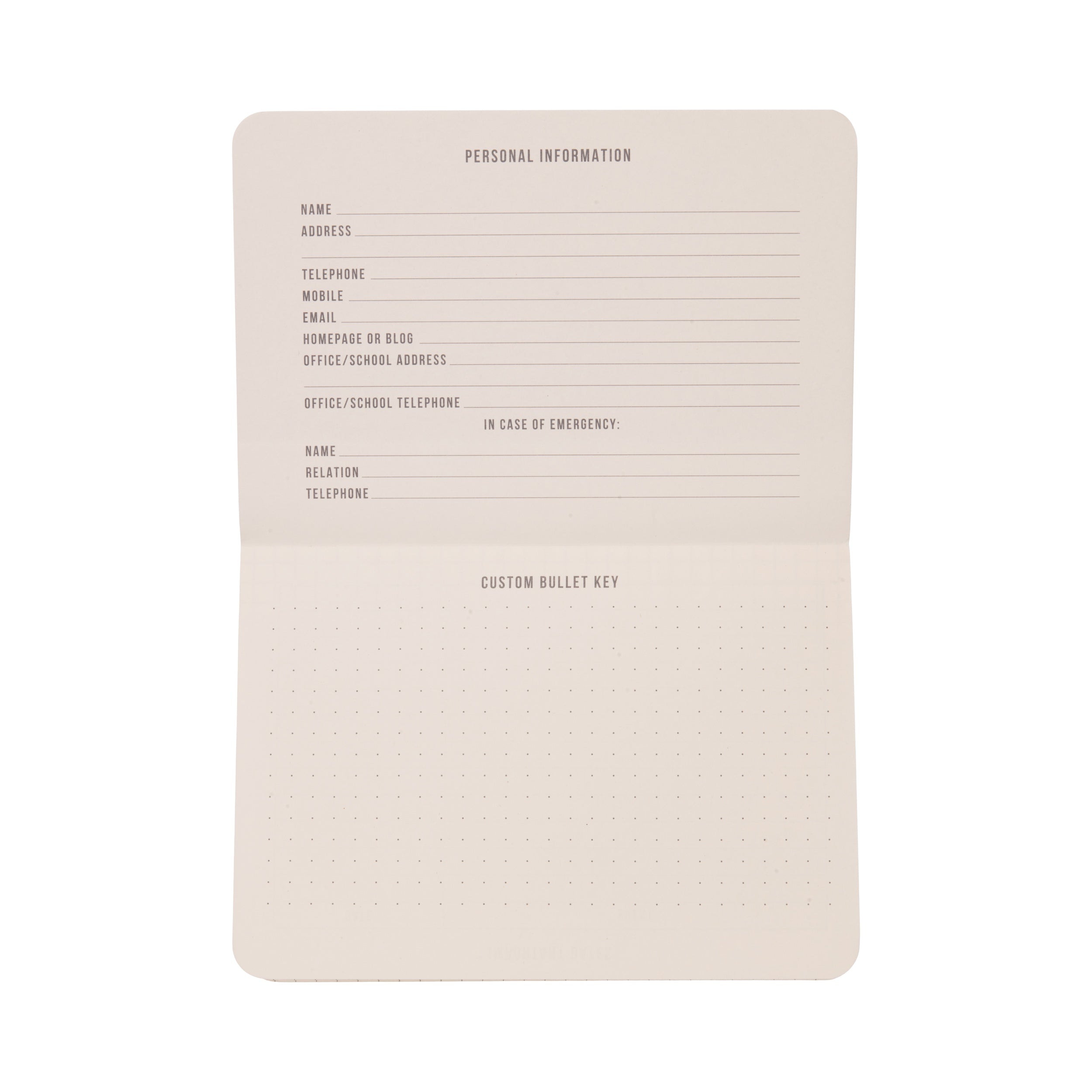 Designworks Ink, Standard Issue Pocket Journal - ROSEWOOD + BLUSH