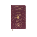 Designworks Ink, BOOKCLOTH JOURNAL - BURGUNDY SOLAR SYSTEM