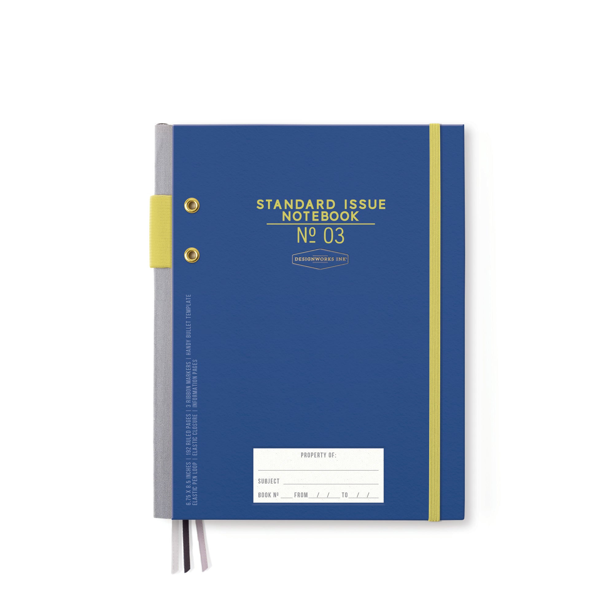 Designworks Ink, Standard Issue Notebook - Cobalt + Citron