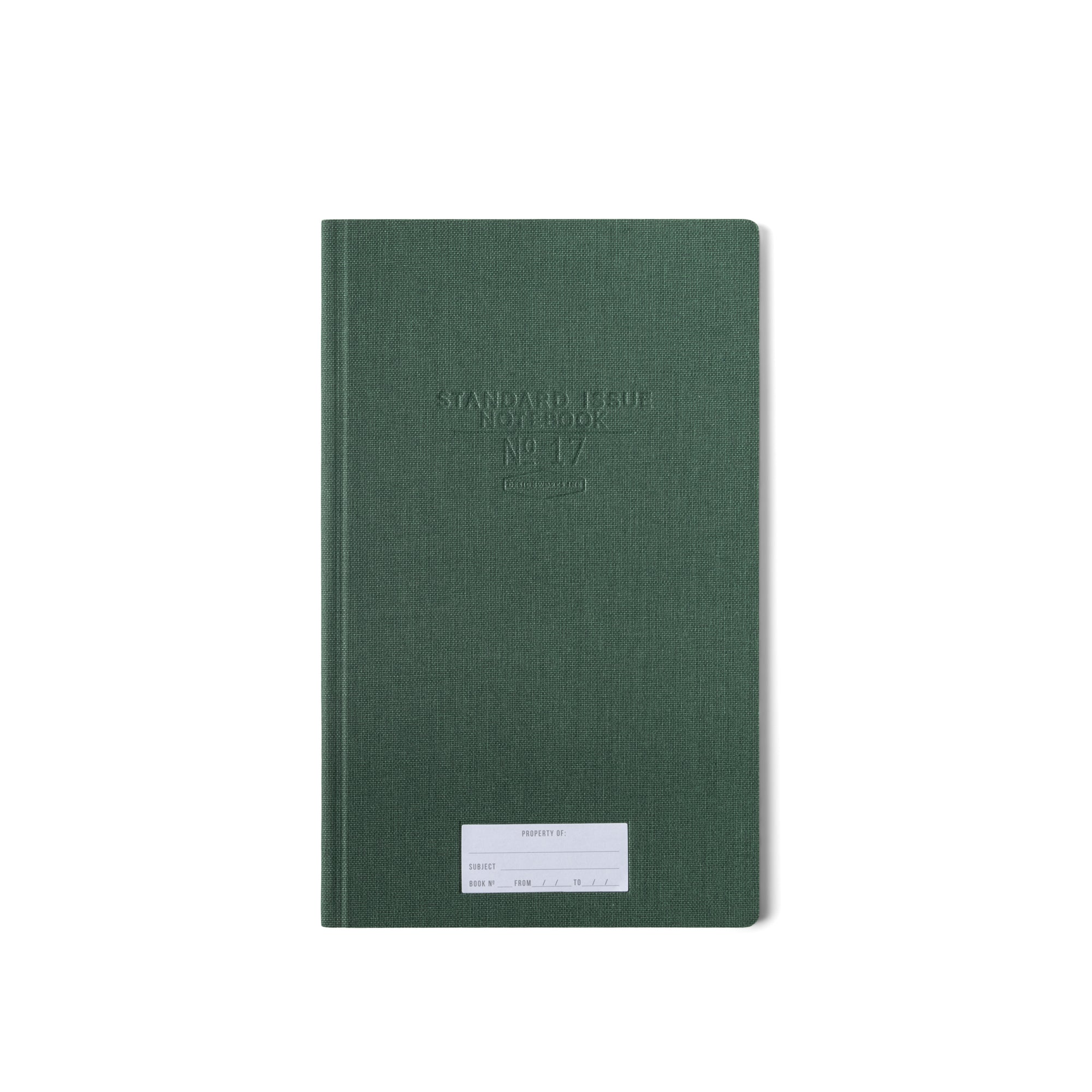 Designworks Ink, Standard Issue Tall Notebook No.17 - Green