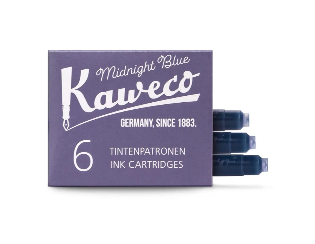 Kaweco, Ink Cartridges, Quantity 6, Midnight Blue
