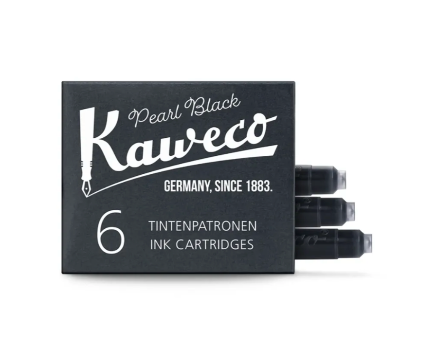 Kaweco, Ink Cartridges, Quantity 6, Black