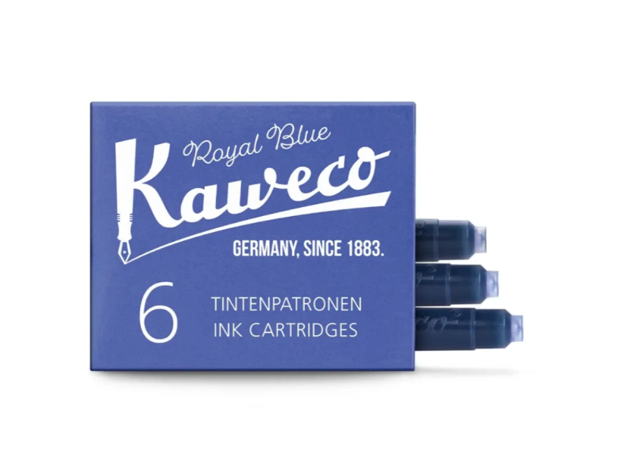 Kaweco, Ink Cartridges, Quantity 6, Royal Blue