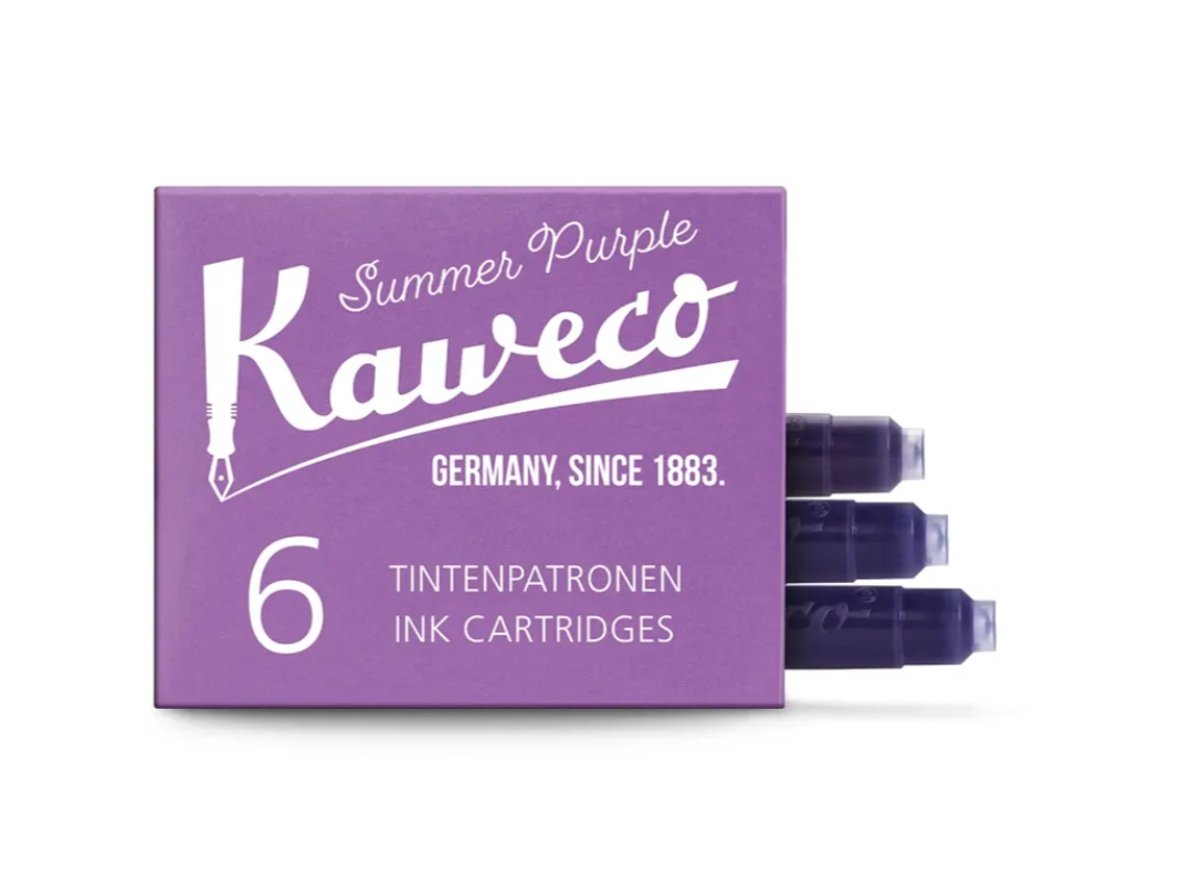 Kaweco, Ink Cartridges, Quantity 6, Aubergine Summer Purple