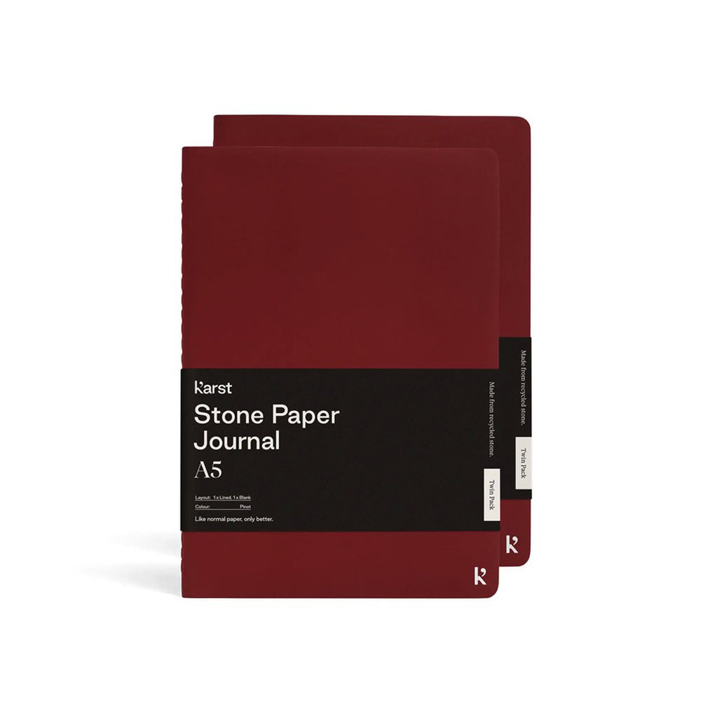 Karst - A5 Softcover Daily Journal Twin Pack, Pinot