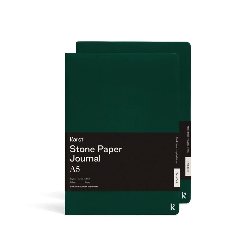 Karst - A5 Softcover Daily Journal Twin Pack, Forest