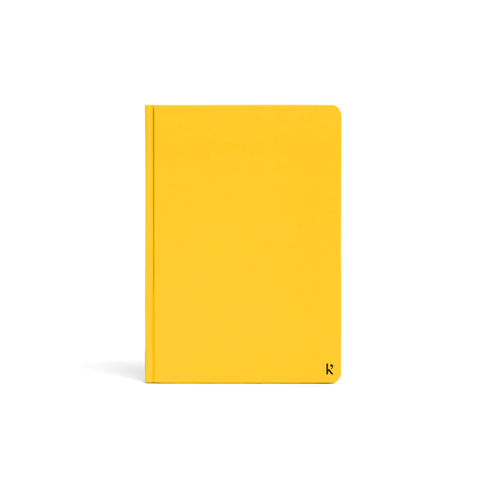 Karst, Stone Paper, A5 Hardcover Lined Notebook Lemon