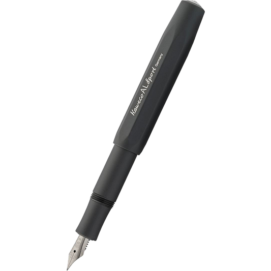 Kaweco, AL Sport Fountain Pen, Black, Fine