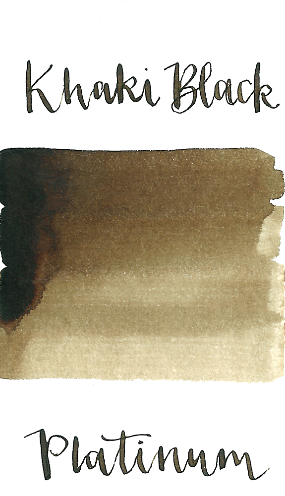 Platinum Classic Khaki Black Ink 60cc