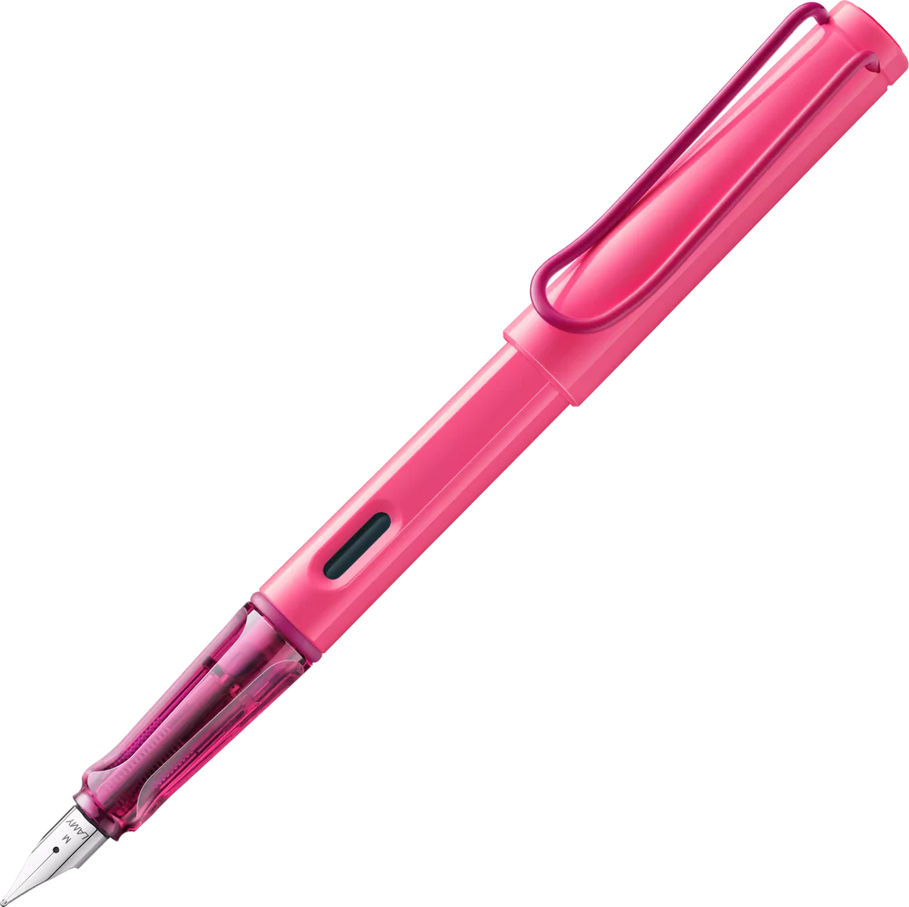Lamy, Safari Fountain Pen, Neon Pink, Medium