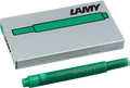 LAMY, FOUNTAIN PEN, T10 REFILL, GREEN, 5 PACK CARTRIDGE