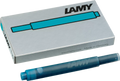 LAMY, FOUNTAIN PEN, T10 REFILL, TURQUOISE  5 PACK CARTRIDGE