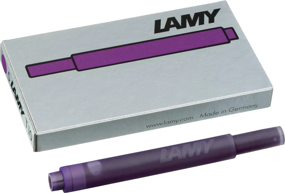 LAMY, FOUNTAIN PEN, T10 REFILL, VIOLET 5 PACK CARTRIDGE