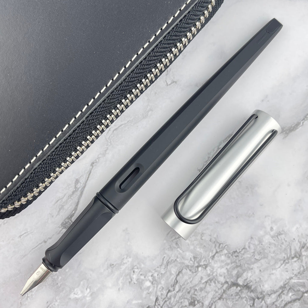Lamy, Joy AL Fountain Pen, Silver/Black, Calligraphy Nib 1.1 mm