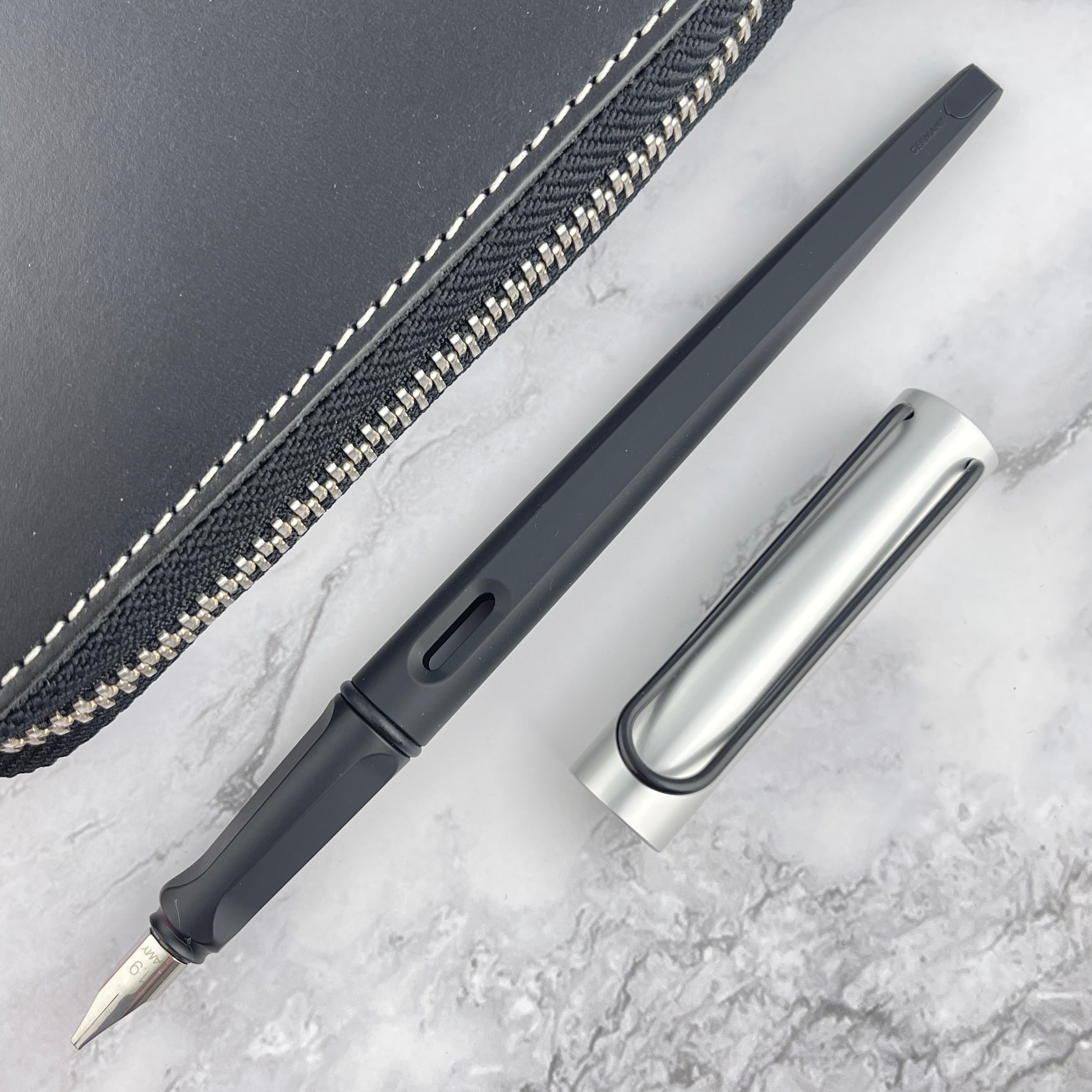Lamy, Joy AL Fountain Pen, Silver/Black, Calligraphy Nib 1.1 mm