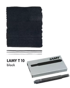 LAMY, FOUNTAIN PEN, T10 REFILL, BLACK 5 PACK CARTRIDGE