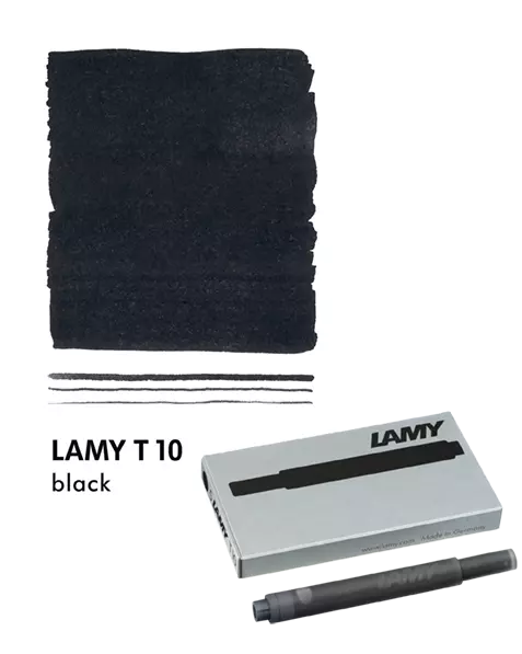 LAMY, FOUNTAIN PEN, T10 REFILL, BLACK 5 PACK CARTRIDGE