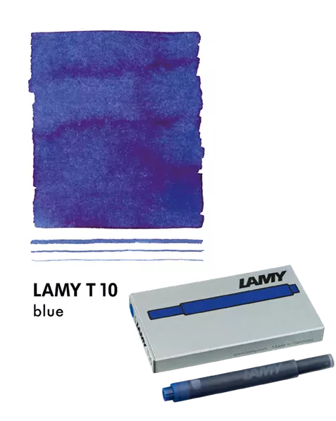 LAMY, FOUNTAIN PEN, T10 REFILL, BLUE, 5 PACK CARTRIDGE