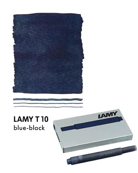 LAMY, FOUNTAIN PEN, T10 REFILL, BLACK/BLUE 5 PACK CARTRIDGE