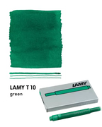 LAMY, FOUNTAIN PEN, T10 REFILL, GREEN, 5 PACK CARTRIDGE
