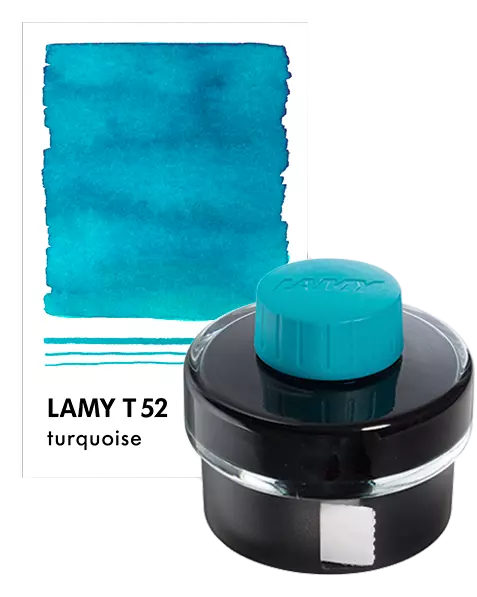 Lamy, T52 Turquoise Ink Standard Bottle, 50 ML
