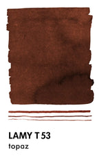 Lamy T53 Crystal Bottled Ink in Topaz- 30 mL