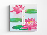 Midori - Letter Paper 175 Silk Printing Water Lily Reflection