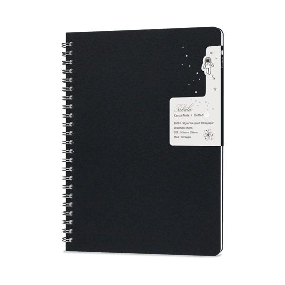 Colorverse Nebula Casual Notebook - Dotted - Black