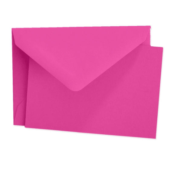 Original Crown Mill Color Vellum Note Card Box, Fushia