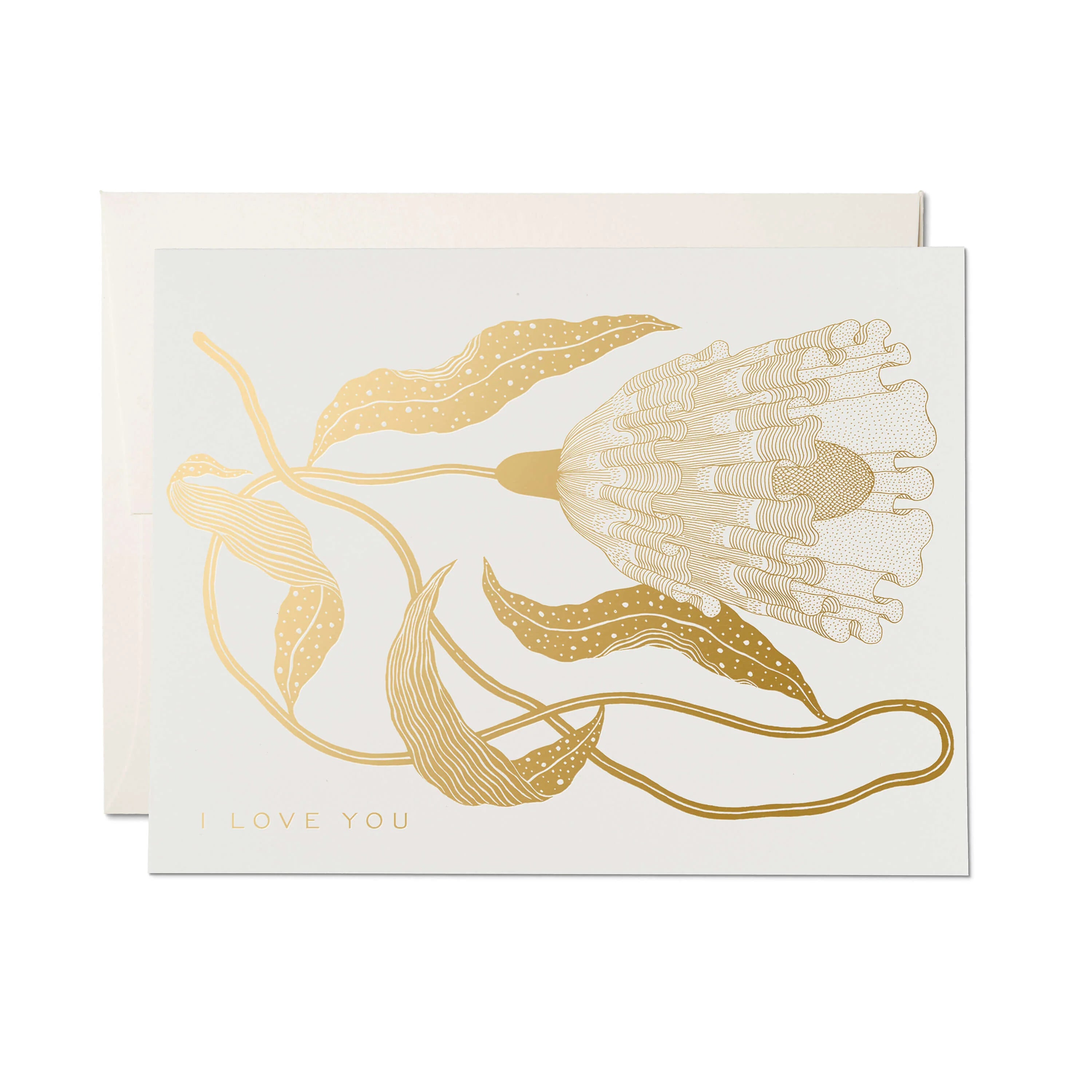 RED CAP CARDS, EXOTIC FLOWER, LOVE