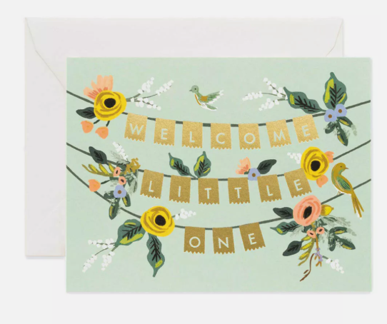 RIFLE PAPER CO.,WELCOME BABY GARLAND, BABY