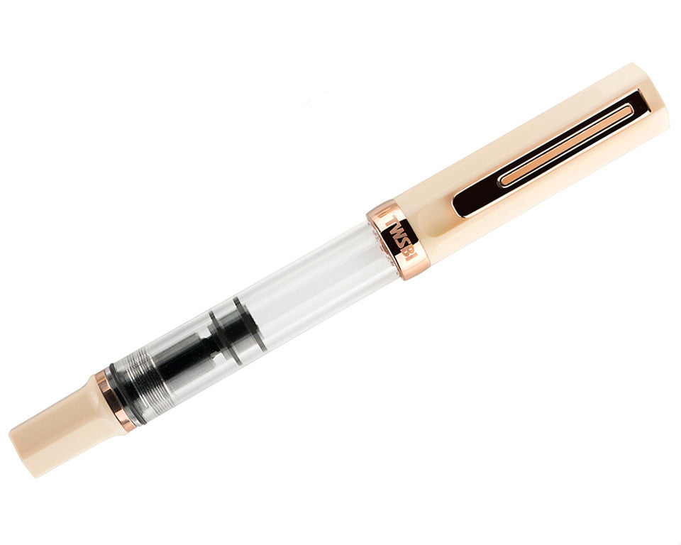 TWSBI ECO Crème w/ RoseGold Fountain Pen, Broad