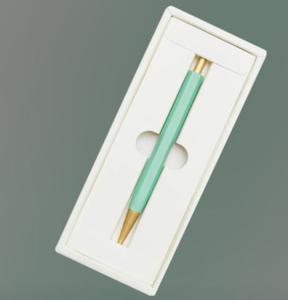 ystudio Ocean Sustainable Ballpoint Pen in Teal Green