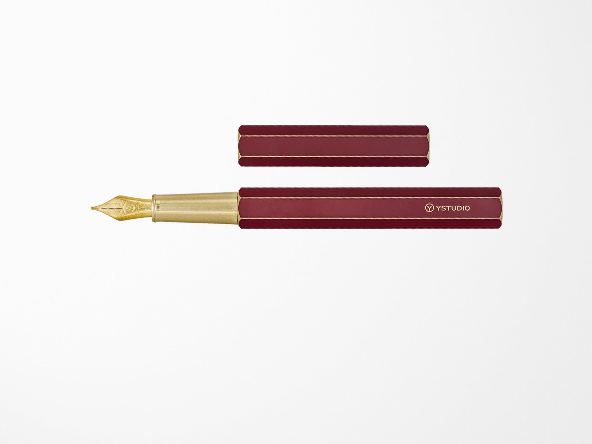 ystudio Classic Revolve Fountain Pen - Red, Medium