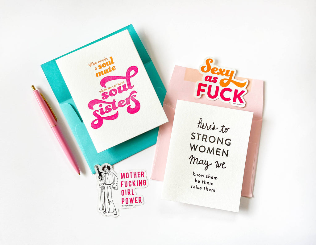 Steel Petal Press - Strong Women Die-Cut Sticker