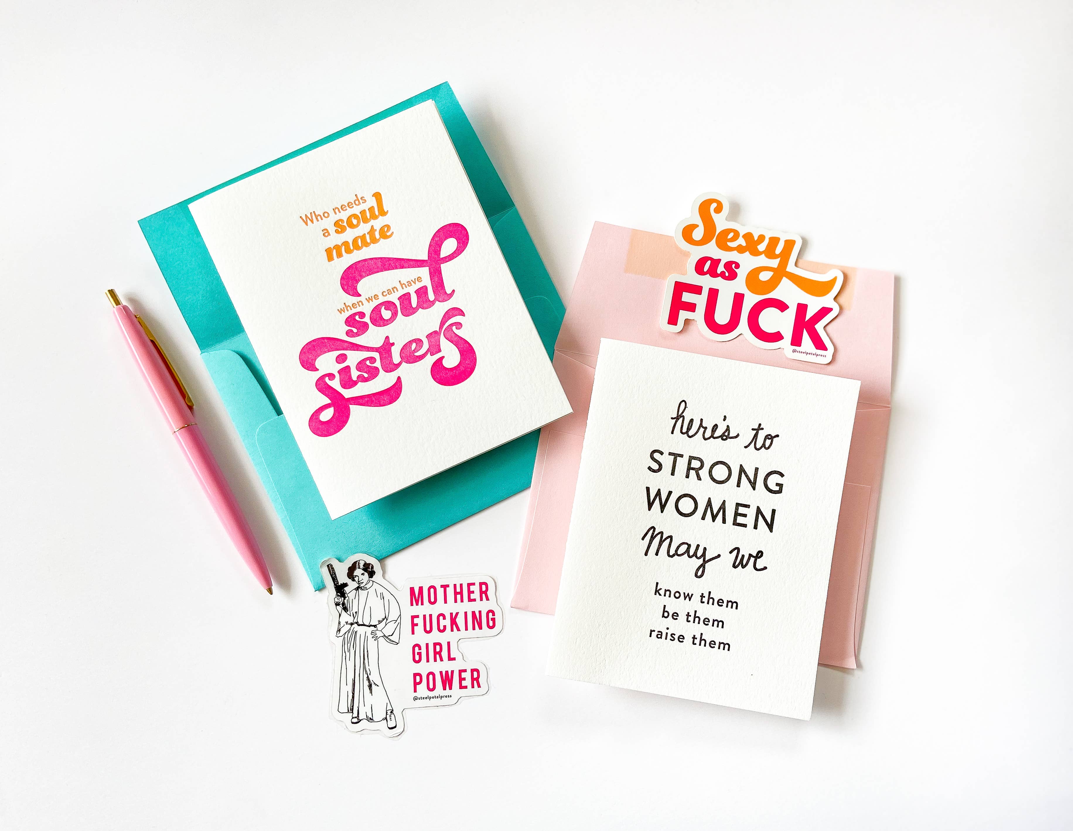 Steel Petal Press - Strong Women Die-Cut Sticker