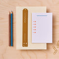 Another Studio - Brass Stencil Ruler, Metal Stationery