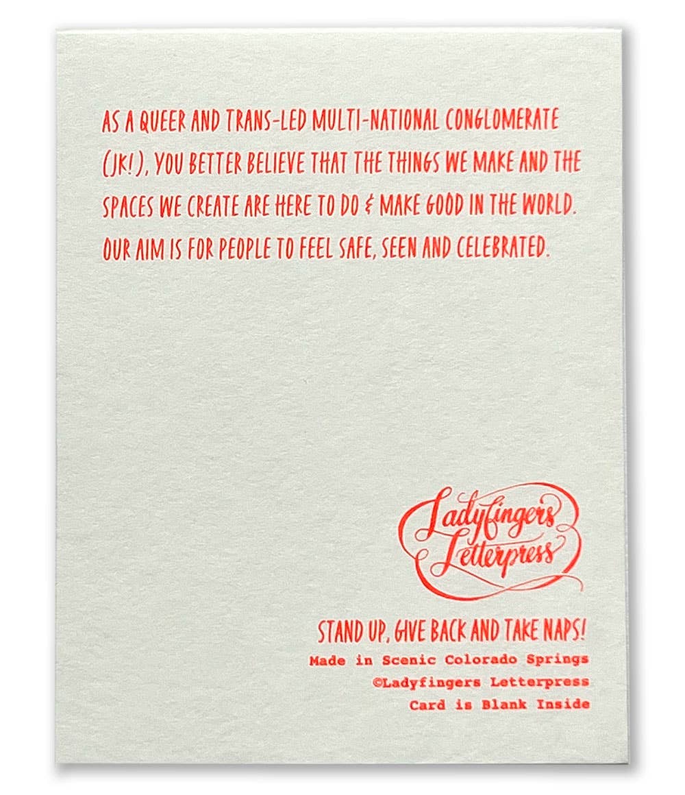 Ladyfingers Letterpress - Happy Anniversary Skyline Card