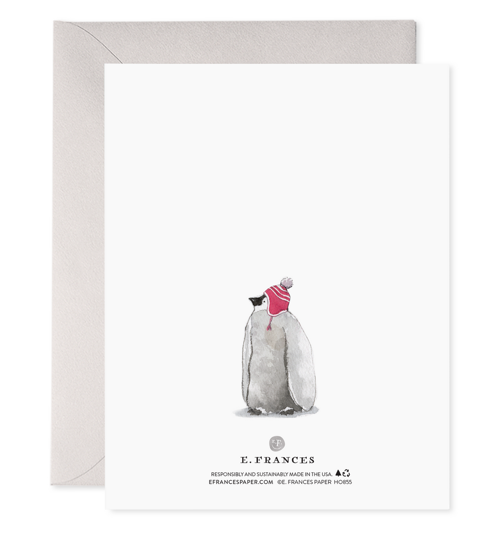 E. Frances Paper - Cozy Penguins Holiday Christmas Card Boxed Set, Set of 6
