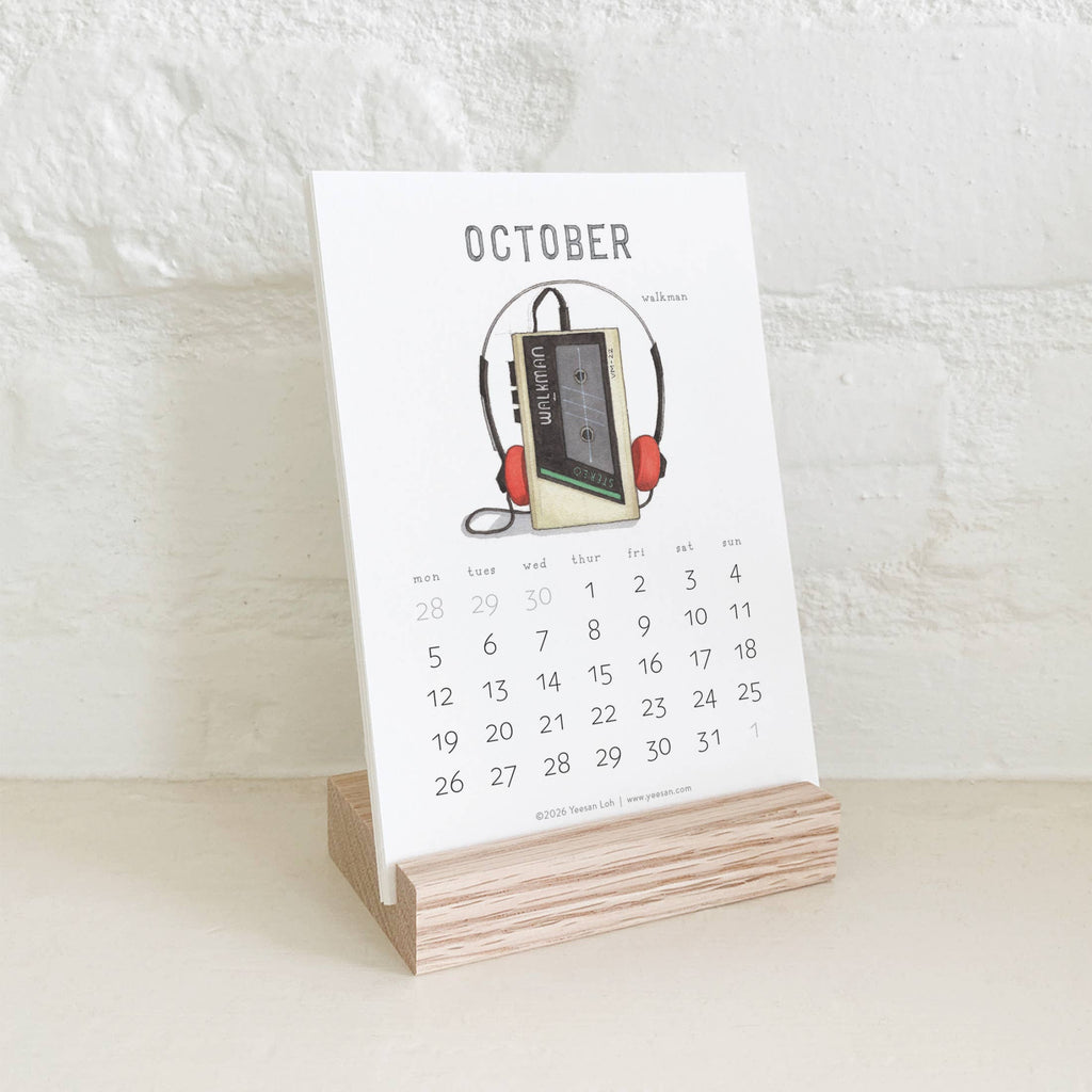 Yeesan Loh - 2026 Calendars: Retro Objects: MON-SUN / Standard/Classic